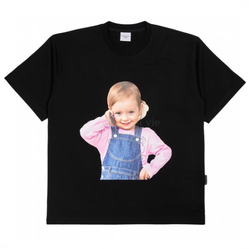  ADLV Tee Baby Face Telephone Pink Black